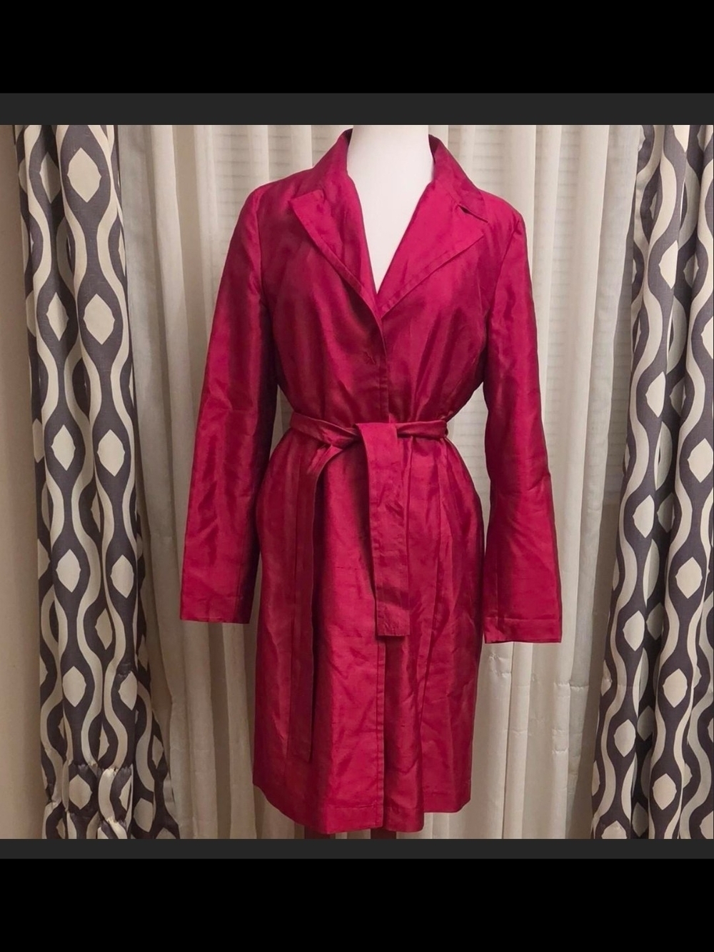 VINTAGE WILLI SMITH SILK TRENCH COAT